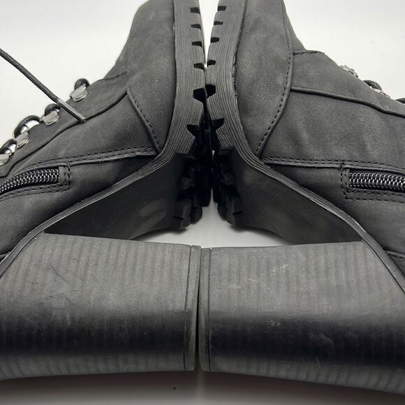 ‎JustFab Lace-Up Bootie Womens Boot-8.5 - Picture 4 of 6